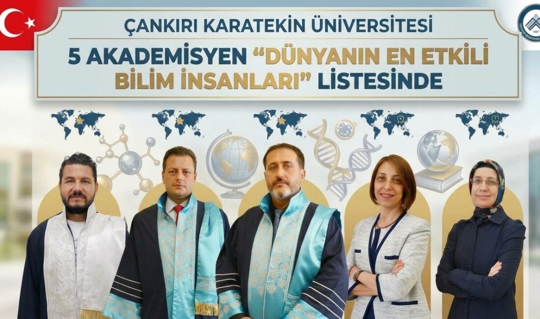 ÇAKÜ’den 5 Akademisyen “Dünyanın En Etkili Bilim İnsanları” Listesinde Rektör Prof. Dr. Mevlüt Karataş, “Akademisyenlerimizin başarısı, üniversitemizin bilimsel gücünün