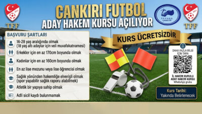 Çankırı’da futbol tutkunlarını heyecanlandıracak önemli bir duyuru yapıldı. TFF İl